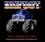 Bigfoot - NES Screen