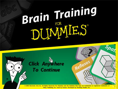 Brain Training For Dummies - PC Screen