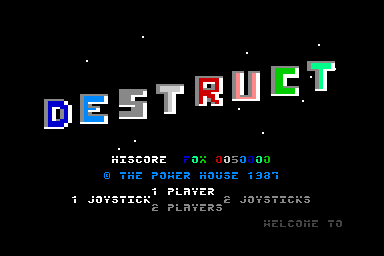Destruct - C64 Screen