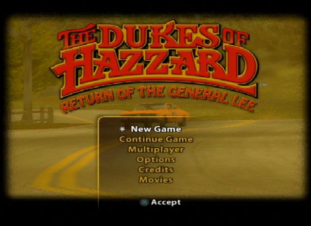 Dukes of Hazzard: Return of the General Lee - PS2 Screen