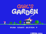 Girl's Garden - Sega Master System Screen