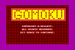 Gomoku - C64 Screen
