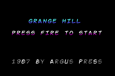 Grange Hill - C64 Screen