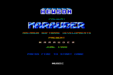 Marauder - C64 Screen