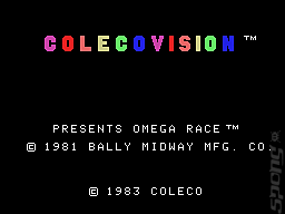 Omega Race - Colecovision Screen