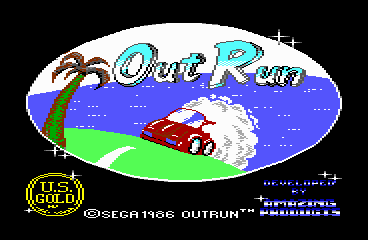 Out Run - C64 Screen