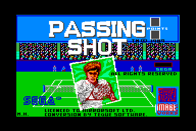 Passing Shot - C64 Screen