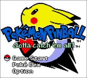 Pokemon Pinball - Game Boy Color Screen