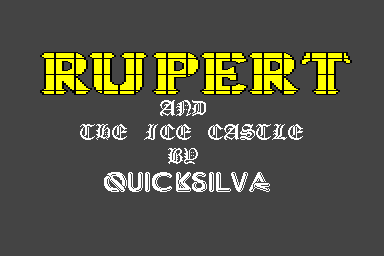 Rupert and the Ice Castle - C64 Screen