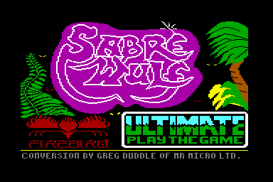 Sabre Wulf - C64 Screen