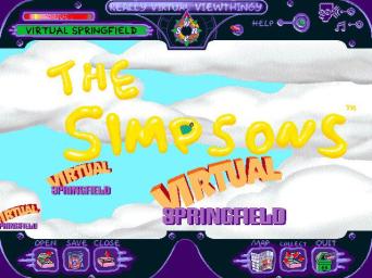 Simpsons: Virtual Springfield - PC Screen