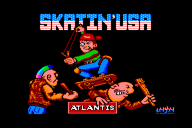 Skatin' USA - C64 Screen