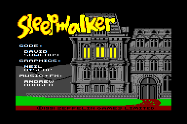 Sleepwalker - C64 Screen