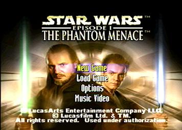 Star Wars Episode 1: The Phantom Menace - PlayStation Screen