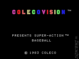 Super Action Baseball - Colecovision Screen