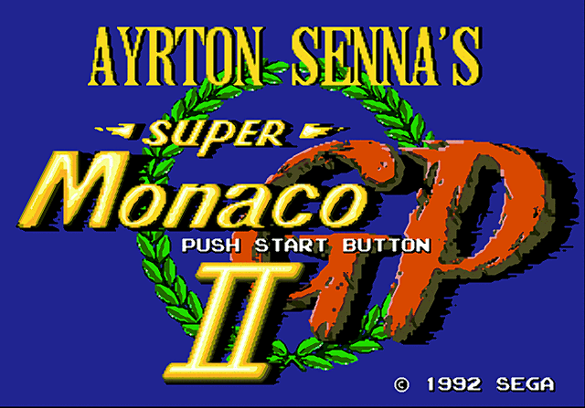 Super Monaco GP II - Sega Megadrive Screen