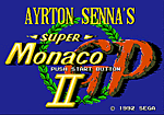 Super Monaco GP II - Sega Megadrive Screen