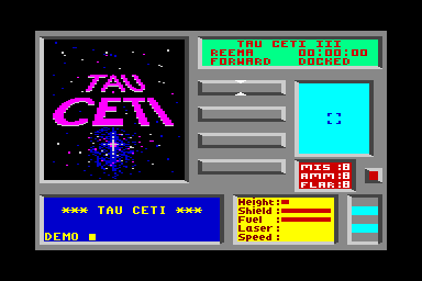 Tau Ceti - C64 Screen