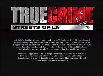 True Crime: Streets of LA - PS2 Screen