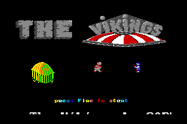 Vikings, The - C64 Screen