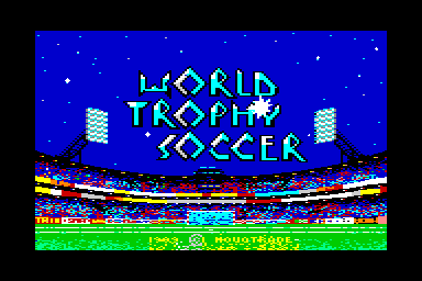 World Trophy Soccer - C64 Screen