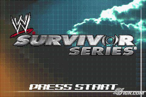 WWE Survivor Series - GBA Screen